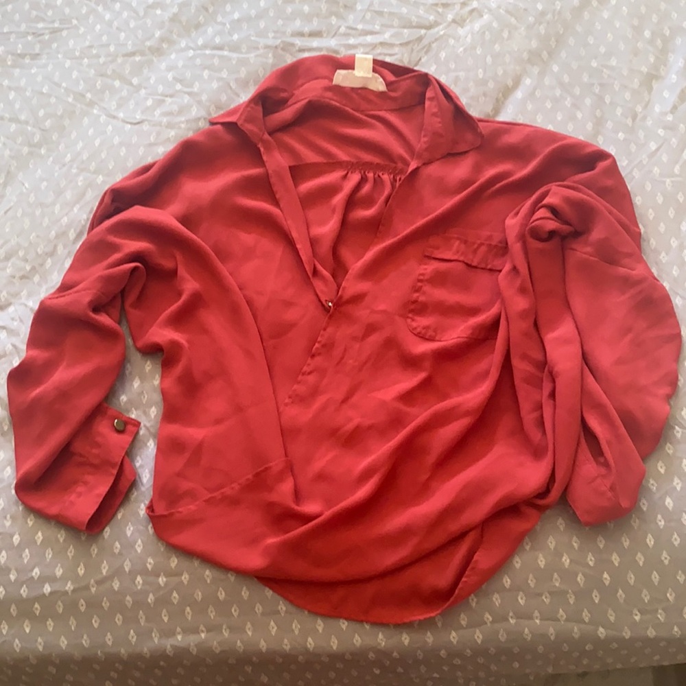 Orange blouse